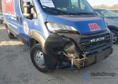 2023 Ram Promaster 2500 High Roof 159 Wb z USA, uszkodzony, nr VIN 3C6LRVDG2PE524850